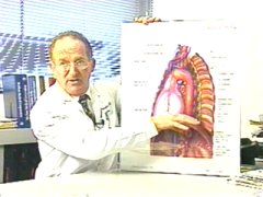Dr. Reisfeld with chart